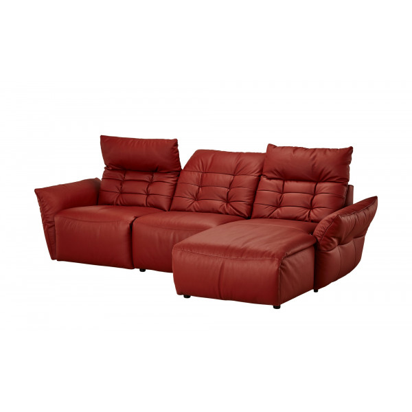 Диван кутовий шкіряний Red