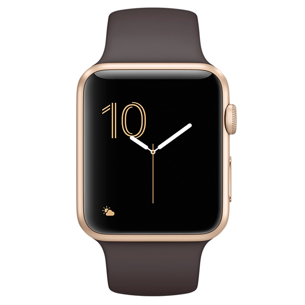 Смарт-часы Apple Watch S2 Sport 42mm Gold Al/Cocoa (MNPN2RU/A)
