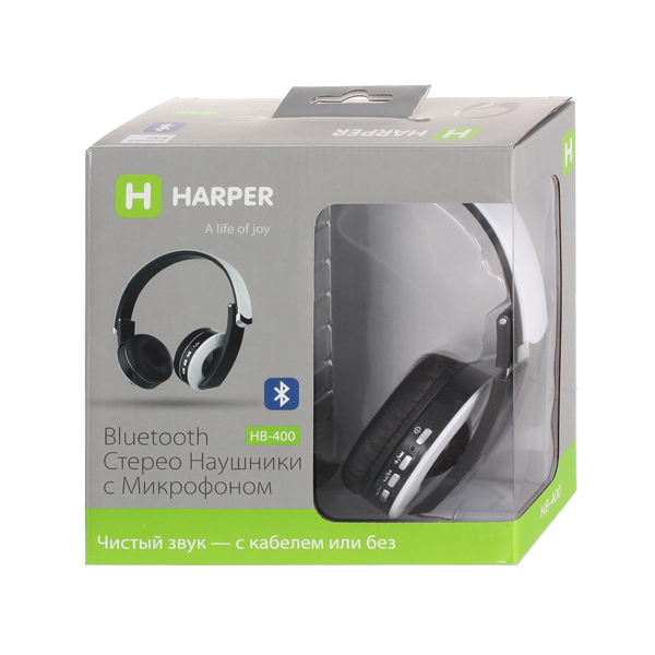 Наушники Bluetooth Harper HB-400 White
